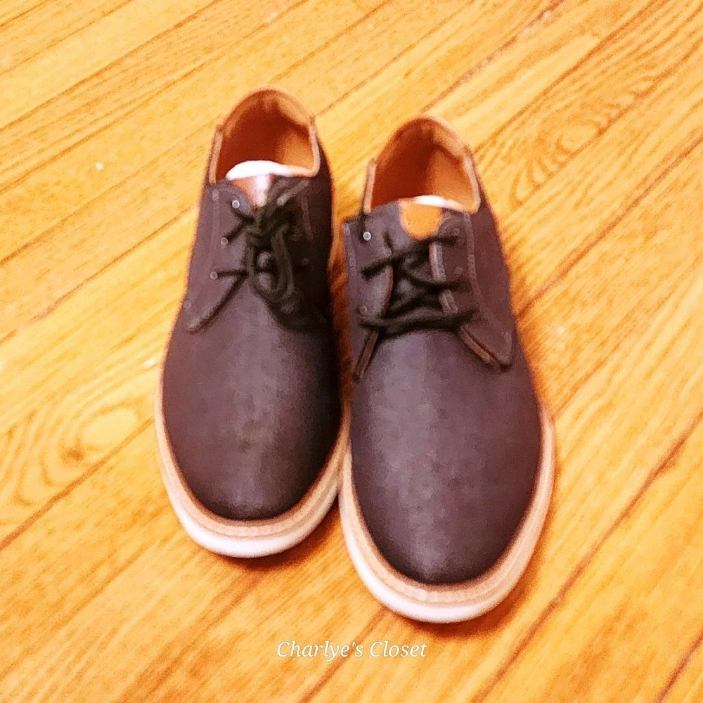 Florsheim Highland Canvas Denim‎ Oxford 7.5M NWOB Blk/Wht 14273-001 Casual Euro